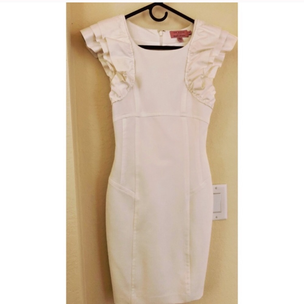 Ted Baker White dress (full coverage) size 0